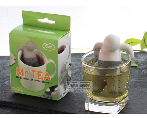 创意食品级硅胶茶包小人海狮泡茶隔茶漏茶滤茶叶过滤网滤茶器茶具 - 图1