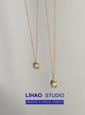 复古豌豆公主18K金色随行项链