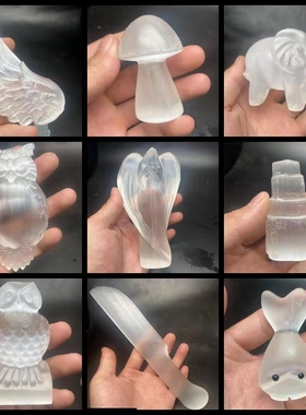 摩洛哥透石膏摆件少女心客厅天使