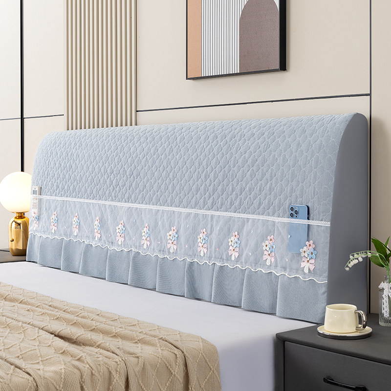 加厚夹棉床头罩软包床头套实木全包欧式床头防尘罩布艺全包保护罩,淘宝优惠券,粉丝福利购,淘宝优惠卷
