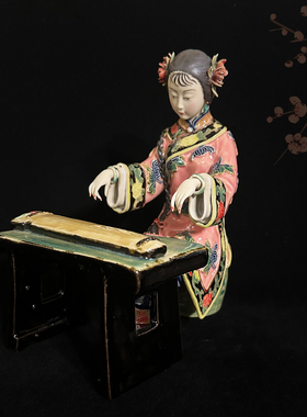 石湾公仔家居客厅可爱风装饰品