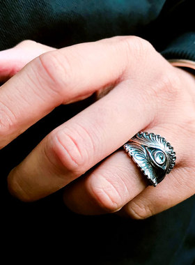 [海神之眼]VANTICHI纯银男戒指
