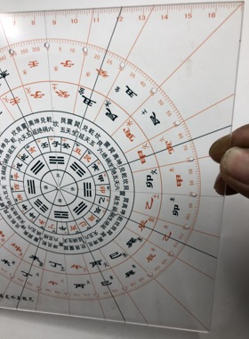 透明罗盘二十四山风水立极尺