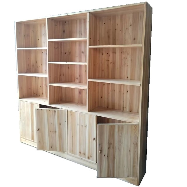 Bookcase full solid wood simple modern solid wood