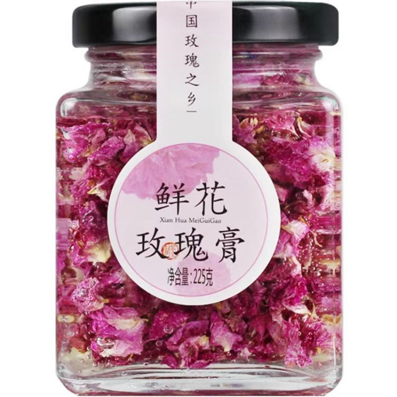 平阴紫金玫瑰鲜花膏225g玫瑰酱鲜花酱鲜花膏甜品冲饮茶代用花草茶,淘宝优惠券,粉丝福利购,淘宝优惠卷
