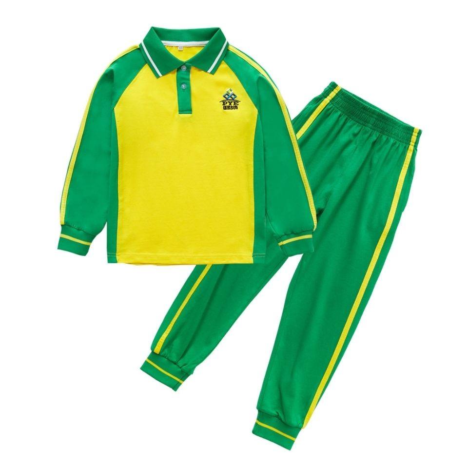 番禺校服 番禺区小学生男女秋装短袖上衣t恤长袖上衣长袖长裤套装