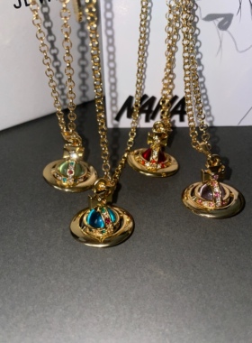 【orb中号土星项链】10mm直径立体星球项链女欧美轻奢小众高级感