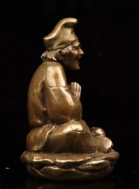 老神仙 活佛济公铜像摆件