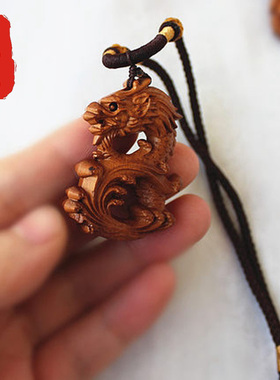 老神仙立体十二生肖手链天然桃木