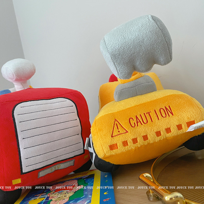 挖掘机公仔卡通消防车玩偶毛绒玩具男孩睡觉抱枕儿童工程车挖土机,淘宝优惠券,粉丝福利购,淘宝优惠卷