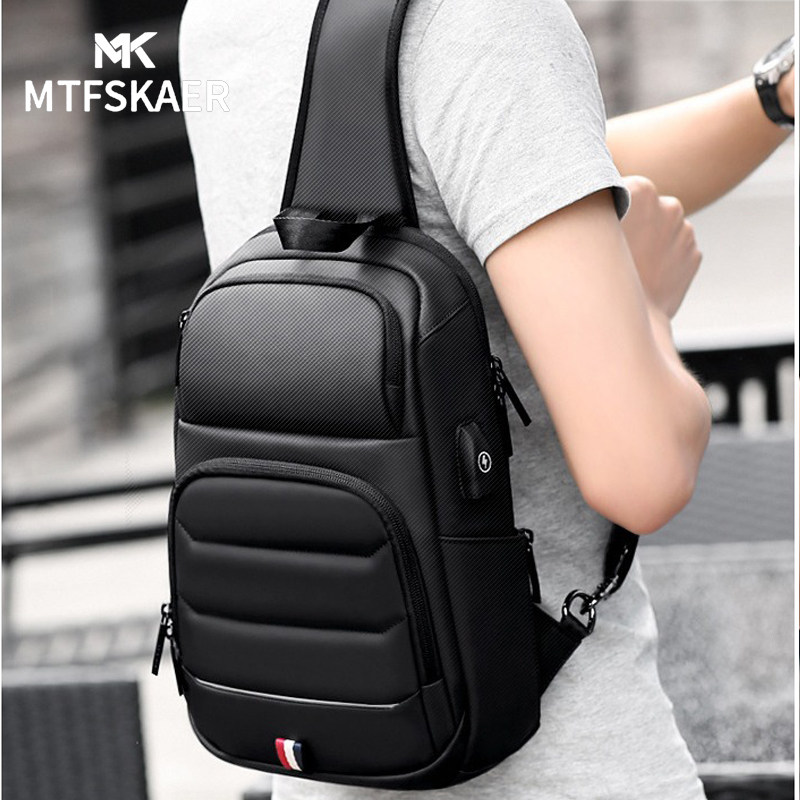 香港MTFSKAER胸包男士高级感时尚背包多功能户外休闲单肩斜挎包男,淘宝优惠券,粉丝福利购,淘宝优惠卷