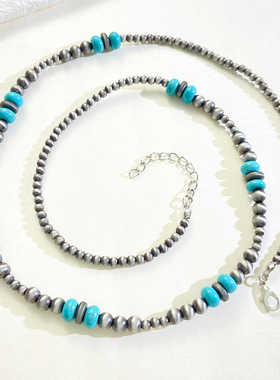 新国潮蝴蝶休闲民族风松石项链