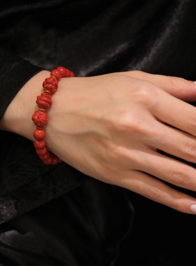 三合手链朱砂高含量国风男女