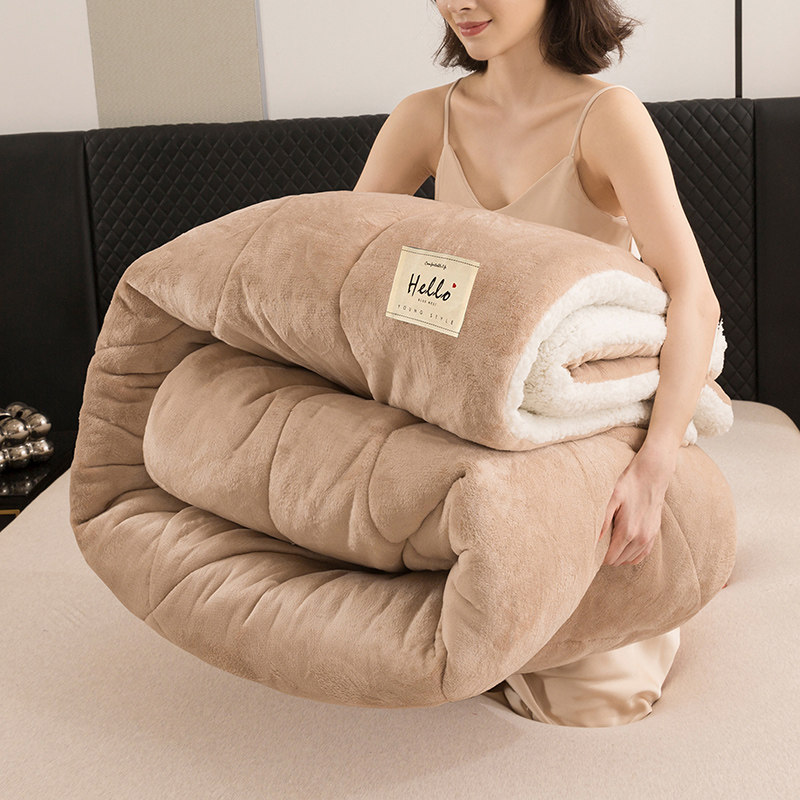 羊羔绒被子冬被棉被加厚保暖冬天单人宿舍学生秋冬季太空被芯加绒,淘宝优惠券,粉丝福利购,淘宝优惠卷