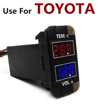 Electronic digital reloading of interior Toyota special on-board thermometer multifunctional car digital display voltmeter 12v