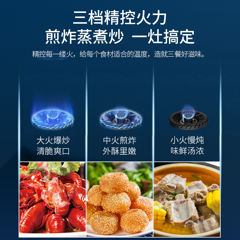 苏泊尔官方旗舰店苏泊尔不锈钢燃气灶MS29双灶天然气灶嵌入猛火灶家用台式煤气炉灶2