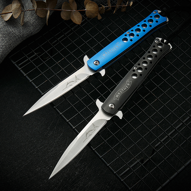 户外折叠刀防身刀高硬度小刀随身短刀野外露营求生锋利水果刀长款 - 图1