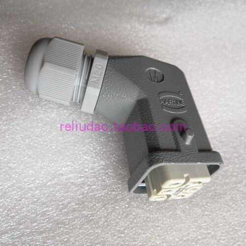 ABB机器人KUKA电源插头HAN-Q5/0-F-QL六芯X31连接器16A250V母弯头 - 图0