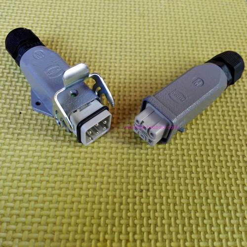 ABB机器人KUKA电源插头HAN-Q5/0-F-QL六芯X31连接器16A250V母弯头 - 图3