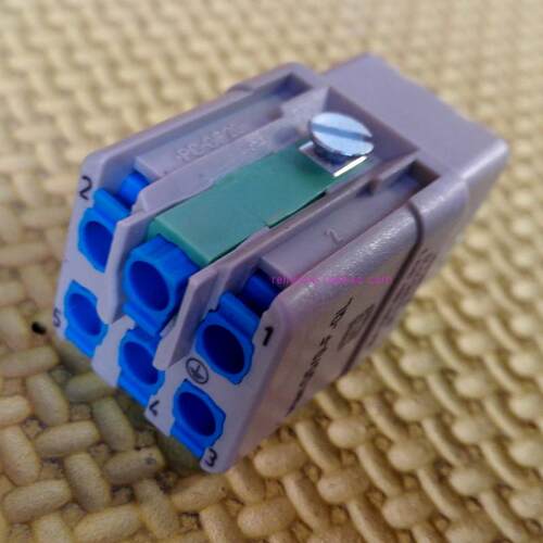 ABB机器人KUKA电源插头HAN-Q5/0-F-QL六芯X31连接器16A250V母弯头 - 图1