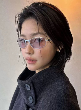 2026新款老钱风墨镜女款猫眼金属