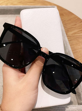 防紫外线茶色墨镜女高级感大框潮