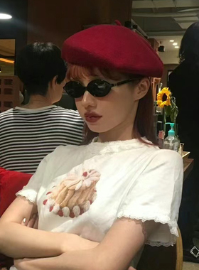 张元英同款书呆子眼镜墨镜女小脸