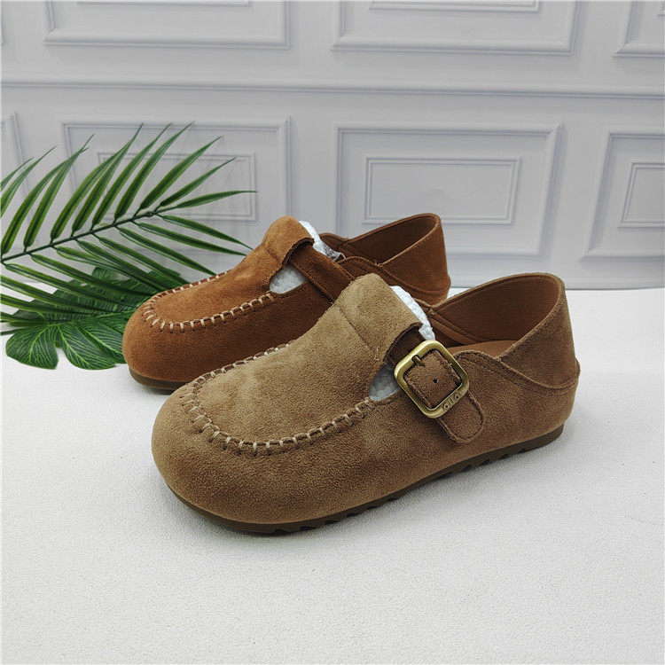 休闲风勃肯鞋女圆头平底魔术贴单鞋皮带扣百搭舒适软底女鞋,淘宝优惠券,粉丝福利购,淘宝优惠卷