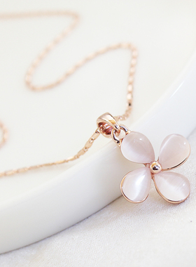 威妮华猫眼石女耳钉项链