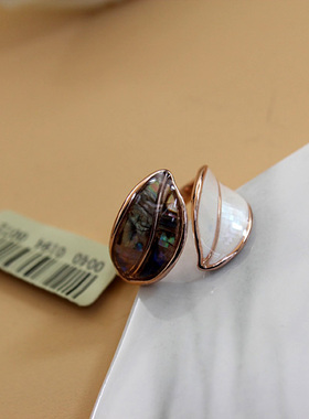 欧美风贝壳配饰食指环