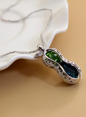 威妮华女滴油花生原创设计项链