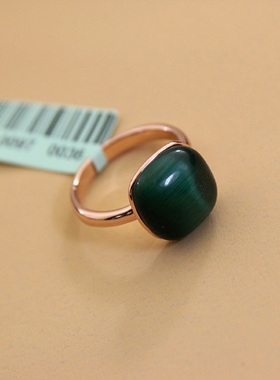 新威妮华比拉几何戒指猫眼石妈妈