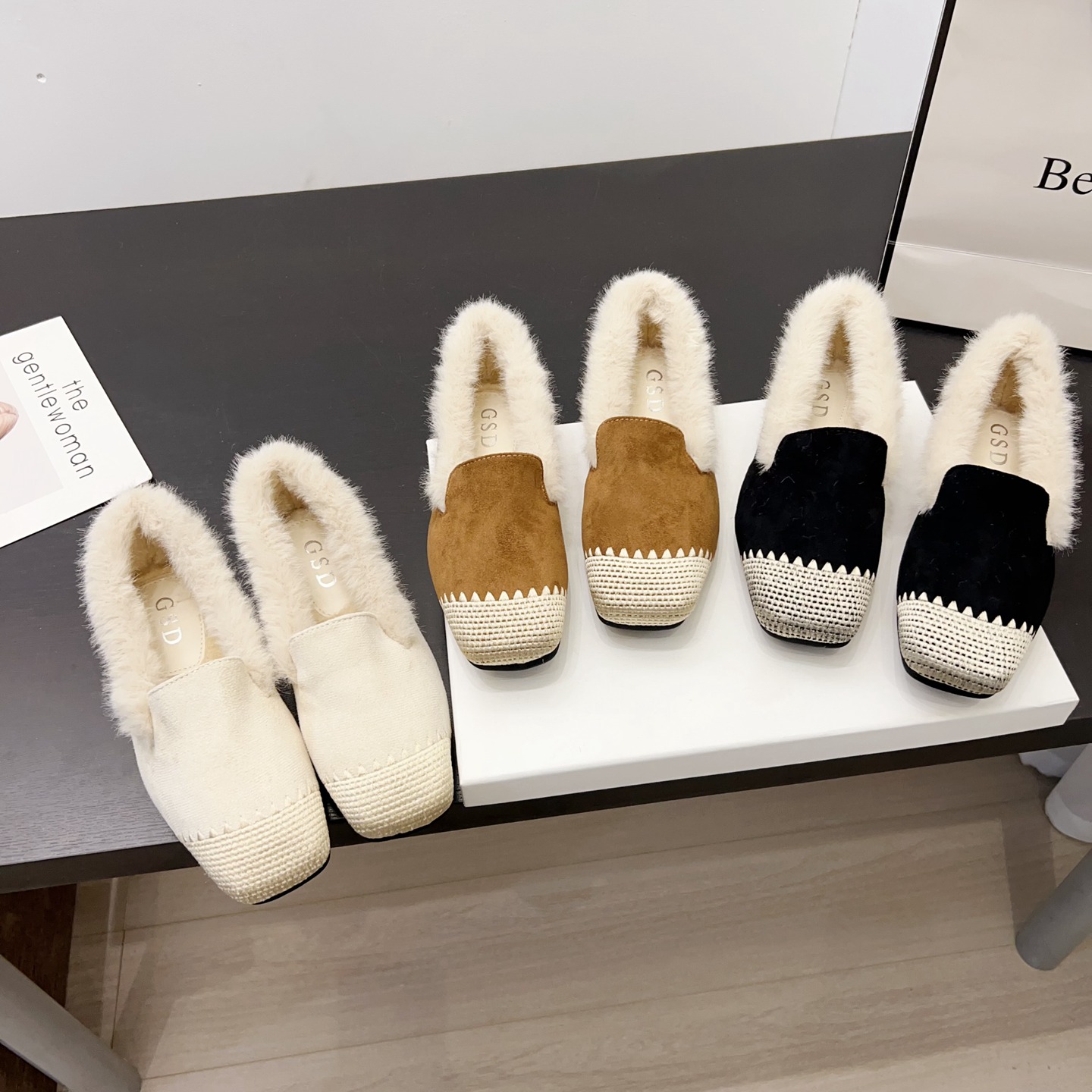 秋冬季加绒保暖毛毛鞋女2025年新款棉鞋外穿气质百搭舒适平底单鞋 - 图2