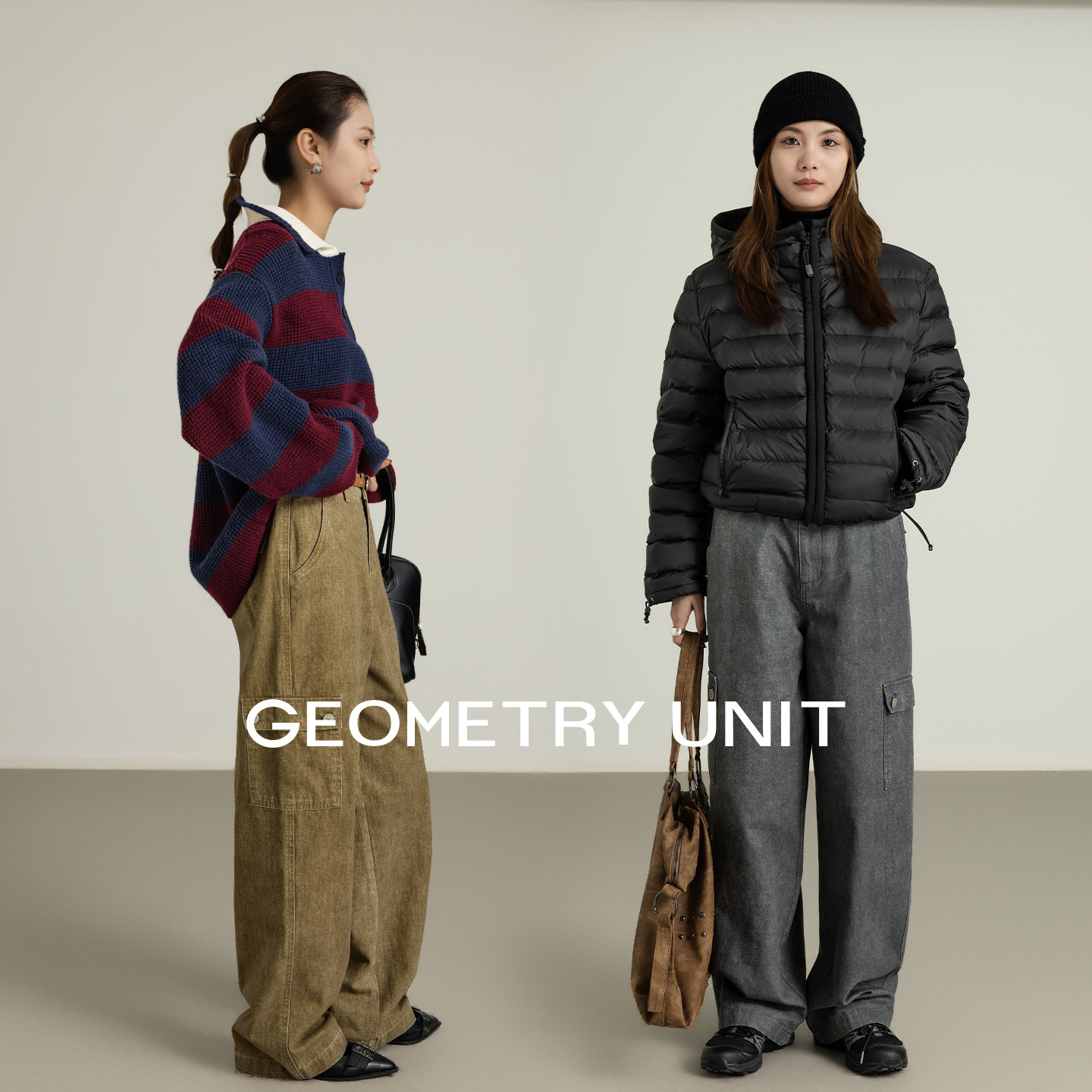 几何单元美式复古水洗多口袋休闲工装裤时尚新款宽松纯棉阔腿裤子,淘宝优惠券,粉丝福利购,淘宝优惠卷