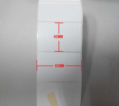 促销铜版不干胶纸60x40条码纸标签纸TSCTE244 344  MA2400 G500U MPCP2140 3140EX ZD888T CR XPH500B打印纸 - 图2