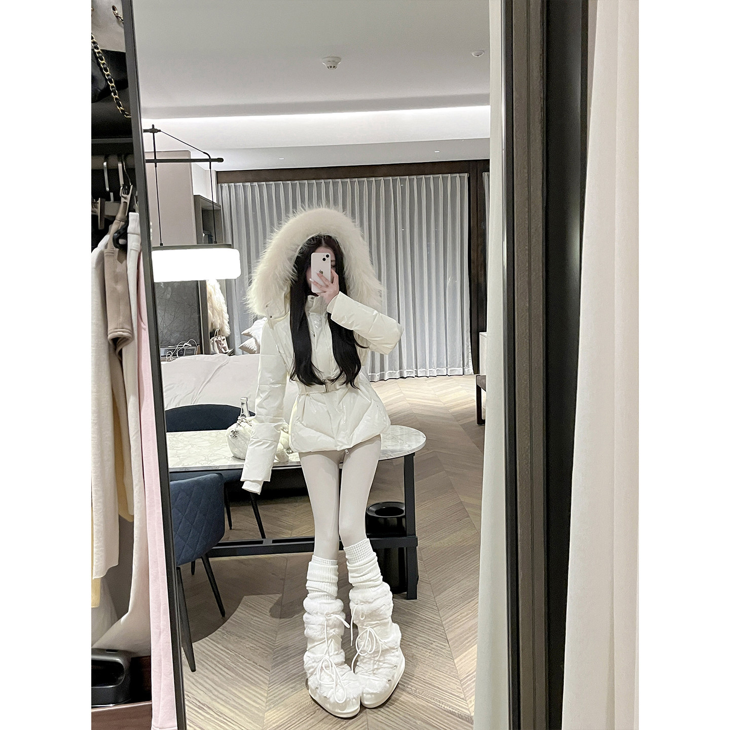 若语定制 搭配小能手 中高长腿螺纹堆堆袜休闲保暖冬季百搭搭配,淘宝优惠券,粉丝福利购,淘宝优惠卷