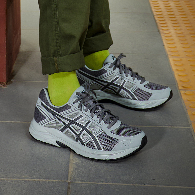 asics男gel-contend 4透气跑鞋 伟伦运动户外跑步鞋