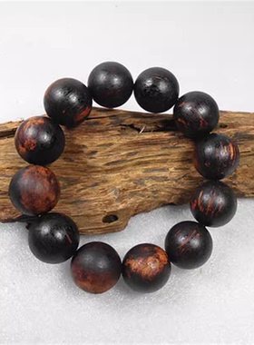 降真香佛珠手串黑油老料男女款