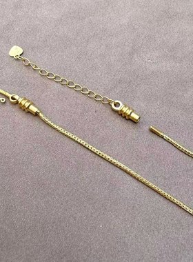 铜质蛇骨链短项链可拆直接穿珠