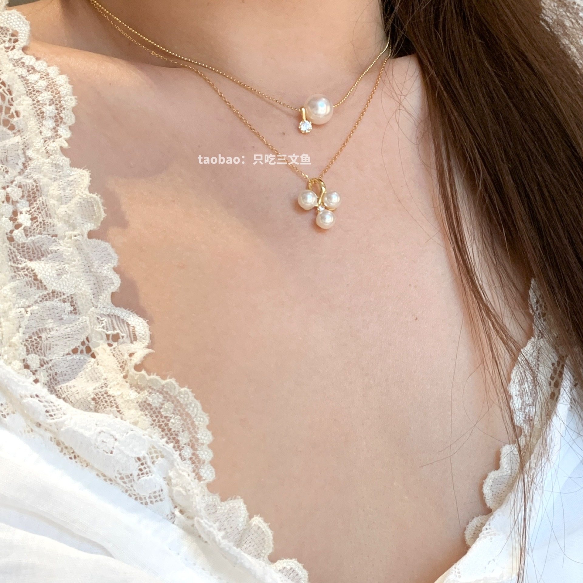 只吃三文鱼-纯银长期主义高端线*施华洛珍珠葡萄串 金色/银色,淘宝优惠券,粉丝福利购,淘宝优惠卷