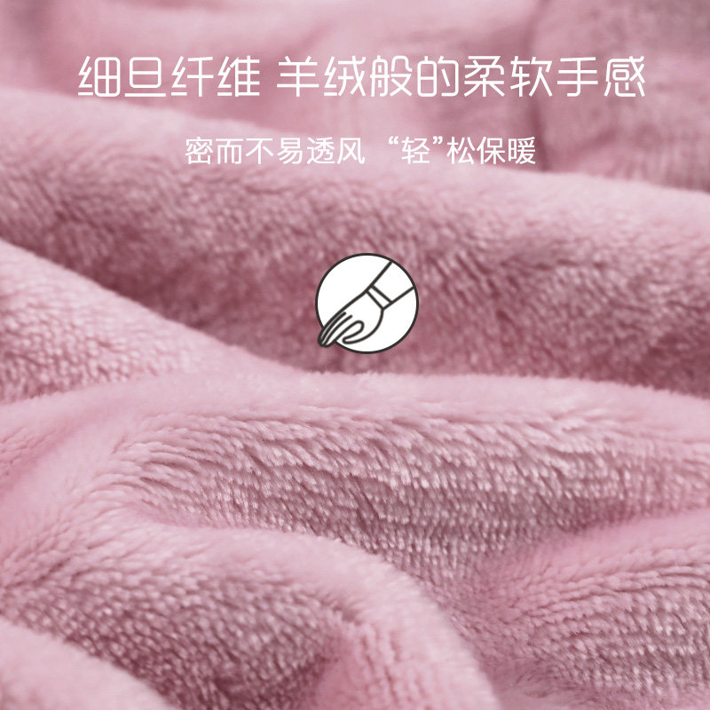 南极人冬季珊瑚绒加绒睡袍天睡裙 南极人唯品信睡裙