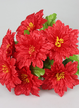 仿真花9头剑兰花束塑料花园艺