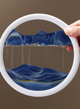 招财流沙画摆件电视柜装饰品