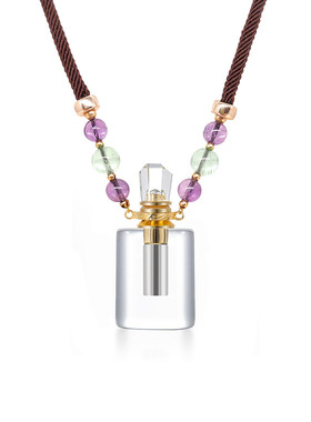 香薰精油瓶透明项链挂绳吊坠