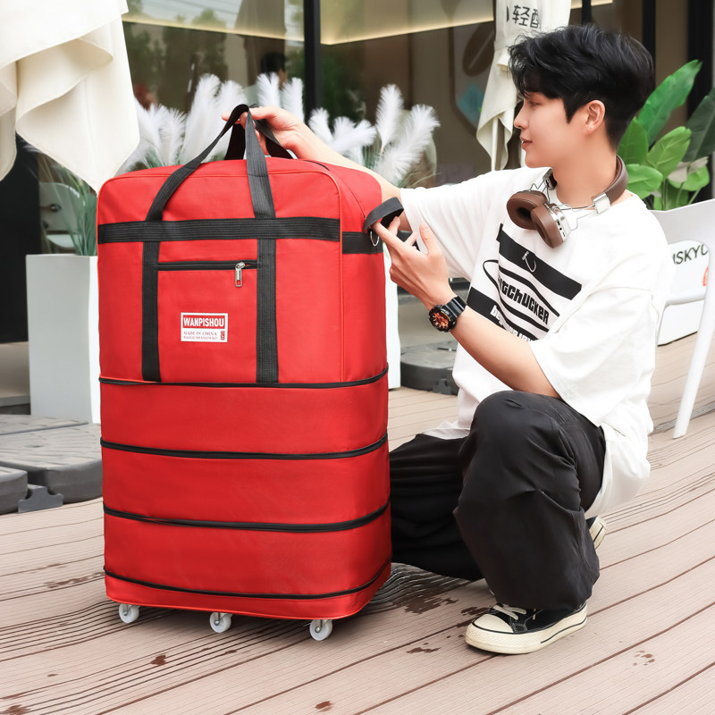 可折叠大容量旅行袋男女通用带轮防水搬家行李包托运包学生开学,淘宝优惠券,粉丝福利购,淘宝优惠卷