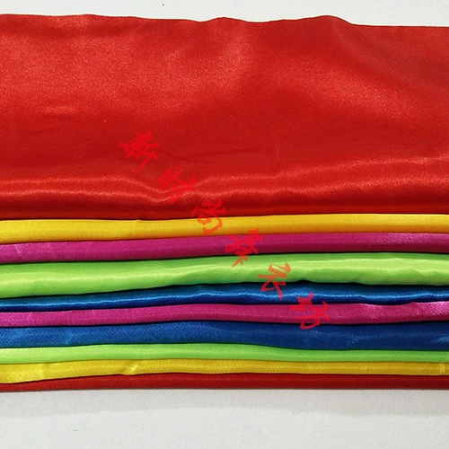 10 БЕСПЛАТНАЯ ДОСТАВКА Красная шелковая квадратная квадратная система шелковой ткани талия барабан янко красный шелковый танце