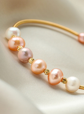 淡水珍珠时尚开口复古优雅高级