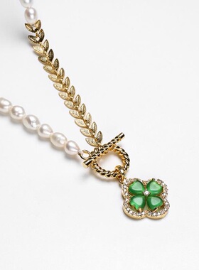 戴拉时尚花朵天然淡水珍珠项链