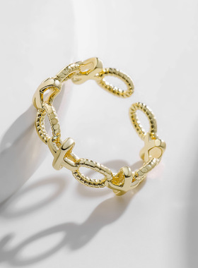 十字架食指小众设计欧美风戒子