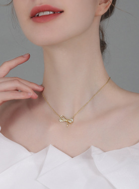 时尚风饰品小众设计感短款锁骨链